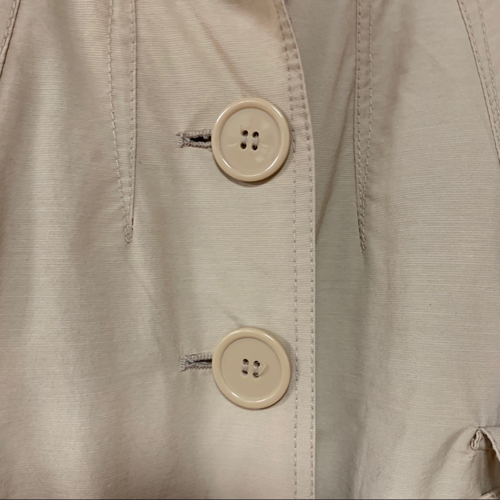 Tex by Maxazria Khaki Tan Belted Trench Coat S - Picture 7 of 7